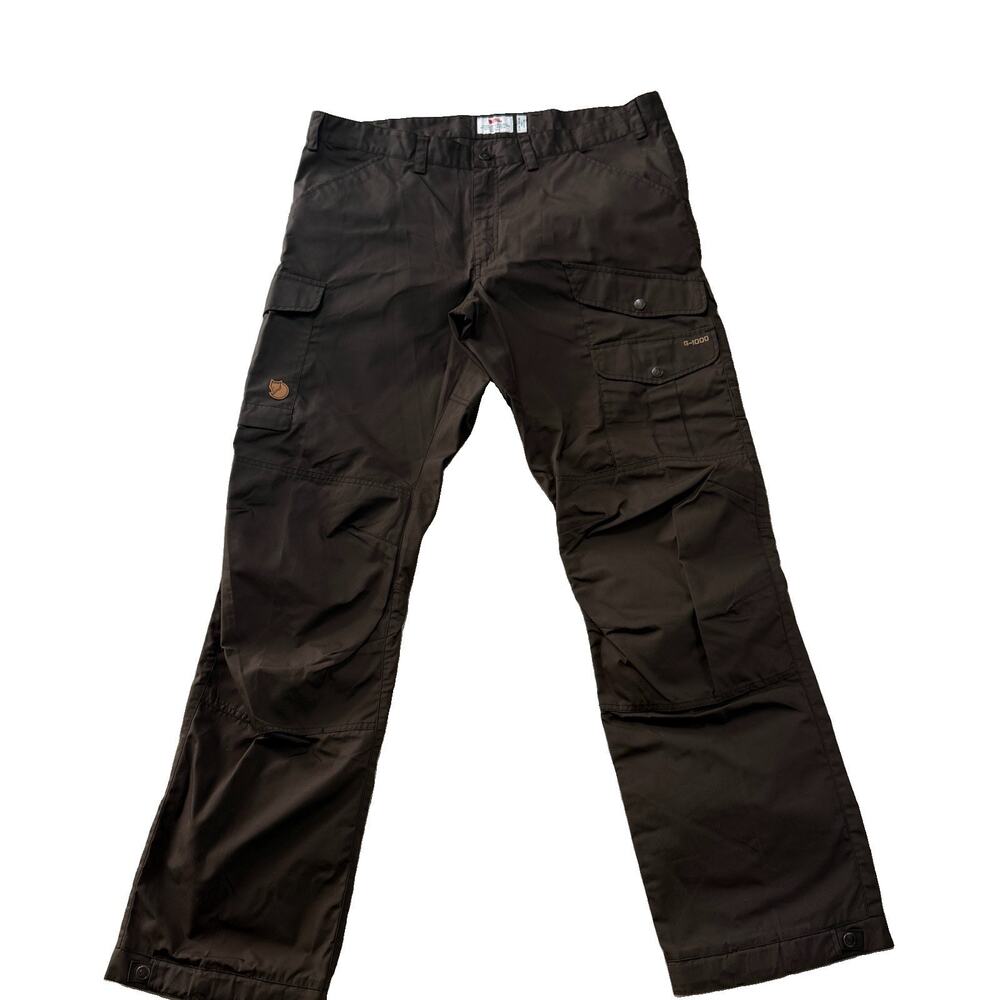 Fjallraven Vidda Pro Trousers Men's 40x36 Dark Brown Trekking Hiking Pants NWOT